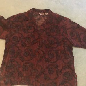 Chico’s size 2 silk and rayon blouse.